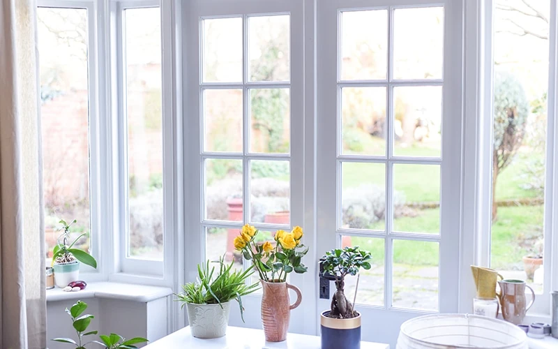 garden sliding door patio